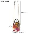 thumbnail image 2 of FORMRS Crossbody Bag for Women Quilted Travel Shoulder Cell Phone Purse with Chain Strap Handbag, Purple Hand Drawn Floral, 2 of 7