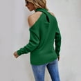 thumbnail image 4 of Sudadera con estampado de Navidad Gibobby para mujer Cuello en V cruzado XL, 4 of 5