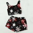 thumbnail image 2 of Christmas Pjs For Women 2 Piece Silk Pjs Cami Top And Shorts Pj Set Christmas Lounge Sets Cute Pj Sets Woman, 2 of 3
