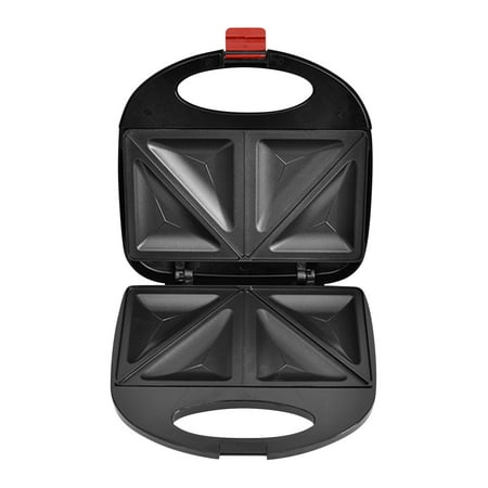 

Dengmore Steel Breakfast Sandwich Maker 2 in 1 Panini Sandwich Press Grill Nonstick Grilled Cheese Maker with Easy Cut Edges Barbecue Bread Cooking Machine