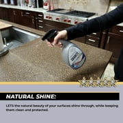 Flitz Quartz and Granite Sealer, Streak-Free Coating Protection, Granite Countertop Cleaner, 32 Oz