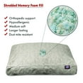 thumbnail image 2 of Majestic Pet | Charlie Shredded Memory Foam Rectangle Pet Bed For Dogs, Removable Cover, Beige Metallic, Small, 2 of 5
