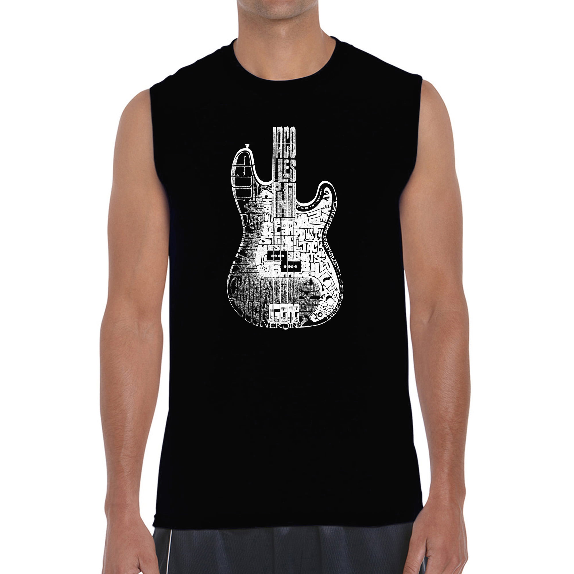 American Flag Guitar Muscle Shirt Rock and Roll Music Art 4th of July Sleeveless 