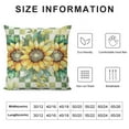 thumbnail image 5 of Nawypu  Sunflower Gray Buffalo Plaid Summer Throw Pillow Cover, Flower Cushion Case for Sofa Couch, 5 of 5