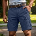thumbnail image 3 of Cargo Shorts for Men Loose Fit Mens Cargo Bermuda Shorts Lightweight Outdoor Fishing Casual Shorts, 3 of 6