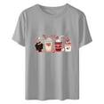 thumbnail image 5 of VKOYWKM Love Heart Tops Women Valentine's Day T-Shirts Heart Graphic Tees Holiday Crewneck Tops Casual Short Sleeve T Shirts Valentine Gift Top Spring Fashion, 5 of 6