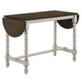 thumbnail image 4 of Bowery Hill Wood Counter Height Table With Drop Leaf in Walnut, 4 of 8