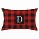thumbnail image 1 of Funda de almohada navideña con diseño de muñeco sin rostro, gnomo enano, duende, enrejado, árbol de Navidad, copo de nieve, lino estampado, funda de almohada para sofá, funda de almohada de piel de me, 1 of 1