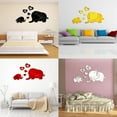 thumbnail image 3 of Mirror Surface Wall Sticker Lightweight Plastic 3D Cartoon mirror wall Wall Decals Living Room Bedroom Decors, 3 of 9