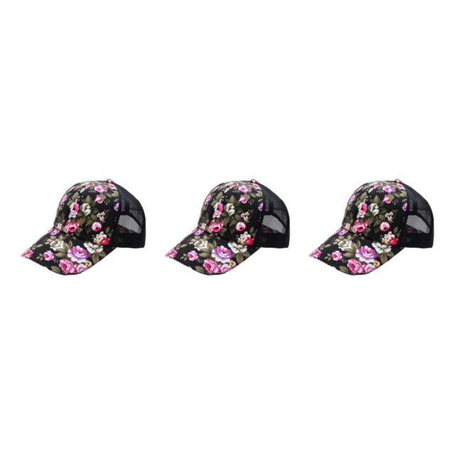 Maytalsory 1/2/3/5 Comfortable Ball Cap For Women - Fashionable With Sun Protection Universal Size black 3PCS