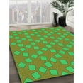 thumbnail image 2 of Ahgly Company Indoor Round Patterned Olive Green Area Rugs, 5' Round, 2 of 6