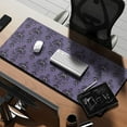 thumbnail image 2 of Long Mouse Pads for Desk,Purple Gothic Bat Pattern Desk Mats on Top Of Desks, Desk Mouse Pad Extra Large with 3mm Non-Slip Base and Stitched Edge for Gaming,Office,Work,Home 35.4"x15.7", 2 of 6