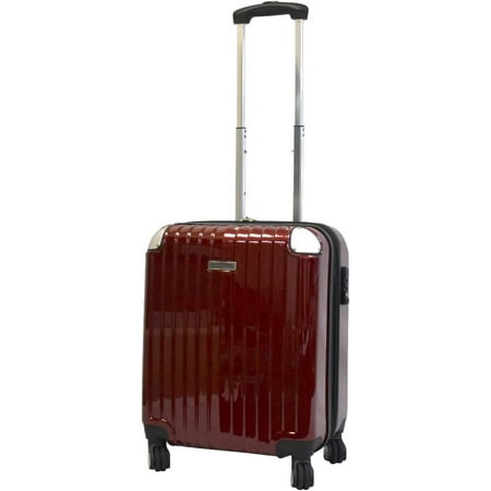 Hardside Carryon Expandable Luggage with Spinner Wheels, TSA Lock (Red)