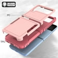 thumbnail image 3 of SaniMore for Samsung Galaxy Z Flip 4 Ultra-Thin Two-Layers Protection Case, Rugged PC Back & Flexible TPU Military Grade Shockproof Heavy Duty Protective Case for Samsung Z Flip 4, Pink, 3 of 6