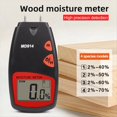 thumbnail image 5 of Probador Digital de Humedad para Madera, 4 Sondas de Papel, Medidor de Contenido de Agua del 2 % Al 70 % para Madera de Bambú., 5 of 5