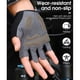 thumbnail image 5 of Guantes de medio dedo de ciclismo west biking, azul xl, 5 of 5