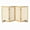 Natural, variant on Smart FENDEE Bamboo Dog Gate Freestanding 3 Panel Pet Gate for Doorways, 2 Support Feet, Espresso
