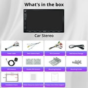 ATOTO Car Stereo Double Din Car Stereo7in Car Audio Head Unit CarPlay Screen with Bluetooth Wireless CarPlay & Wireless Android Auto GPS Tracking WiFi Built-in amplifier (A5)