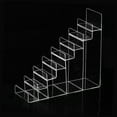 thumbnail image 5 of Clear Acrylic Display Stand,Acrylic Riser Display Shelf for Figures Step Acrylic Wallet Purse Glasses Display Organizer Holder 8 Tiers, 5 of 8