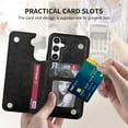 thumbnail image 3 of Compatible with Samsung Galaxy A14 5G Case Wallet with Card Slot Butterfly Embossing Flip Leather Magnetic Clasp Protective Phone Case for Samsung Galaxy A14 Case Wallet(Black-6.6 inch), 3 of 7