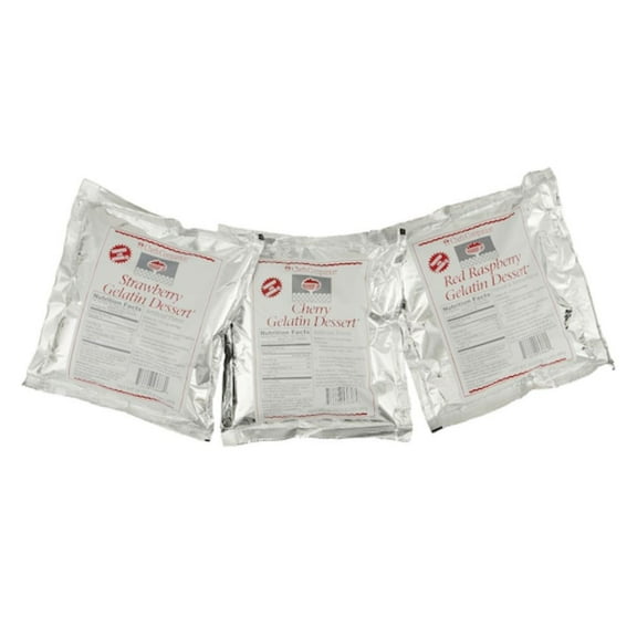 Chefs Companion Assorted Red Gelatin Mix, 24 Ounce, 12 Per Case