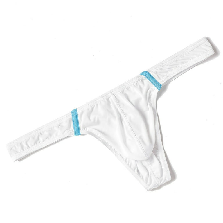 QAZXD Men's Underwear Ice Silk Mesh Breathable Thongs Buy 2 Get 1 Free（Dark  Gray，M）