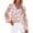White, variant on Womens Floral Print Blouses V Neck Long Bishop Sleeve Relaxed Fit Casual Fall Work Shirt Tops for Women