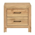 thumbnail image 4 of Modern 5pc Full Bedroom Set Natural Finish Chevron Design Bed Furniture, 4 of 7
