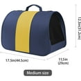 thumbnail image 5 of Medium Large Pet Carrier for Cats & Dogs, TSA Approved Soft Sided Travel Carrier (Blue and Yellow), 5 of 6