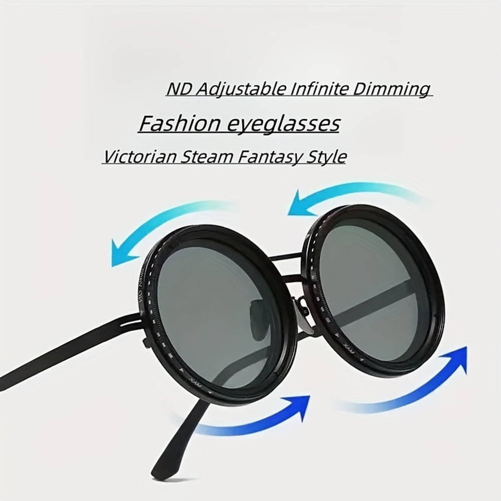 Retro Leica-style Rotating Fashion Glasses