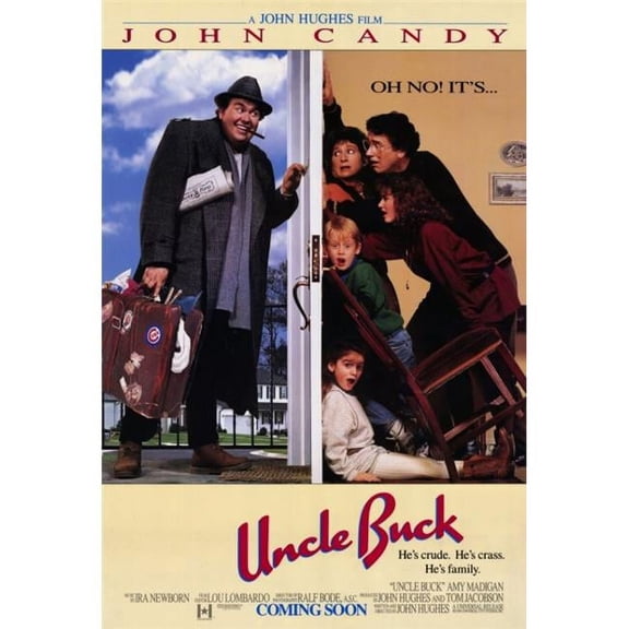 Pop Culture Graphics MOVIF1266 Uncle Buck Movie Poster Print, 27 x 40