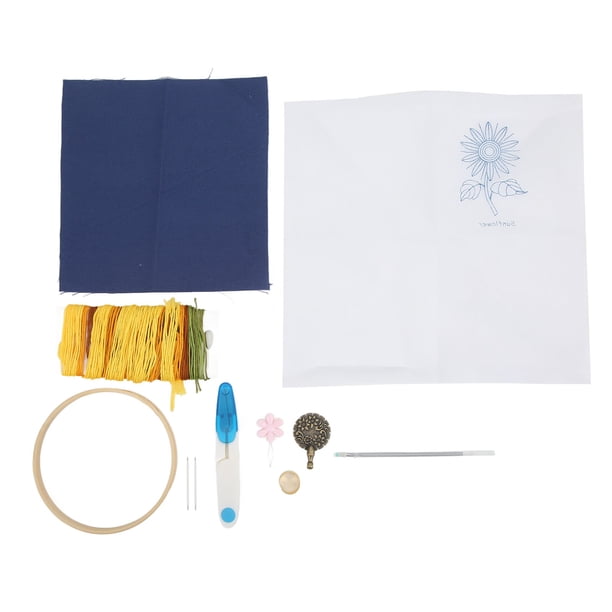 Kit De Bordado A Mano, Girasol, Multiusos, Bricolaje, Kit De Bordado De Girasol, Decoración, Herramientas Completas Para La Decoración Del Hogar, Para Regalos Navideños ANGGREK Otros