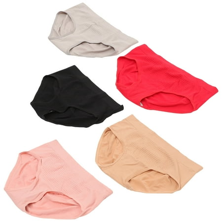 GOOHOCHY 5 Pcs Seamless Cheeky See Panties Panty Ladies Underwear Women s Miss