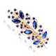 thumbnail image 2 of Qarigey Horquilla de cristal con diamantes de imitación para mujer, fiesta de vacaciones, fecha de viaje, decoración, pinzas para el cabello de moda, Accesorio para el cabello Azul oscuro Qarigey AP018036-02, 2 of 6