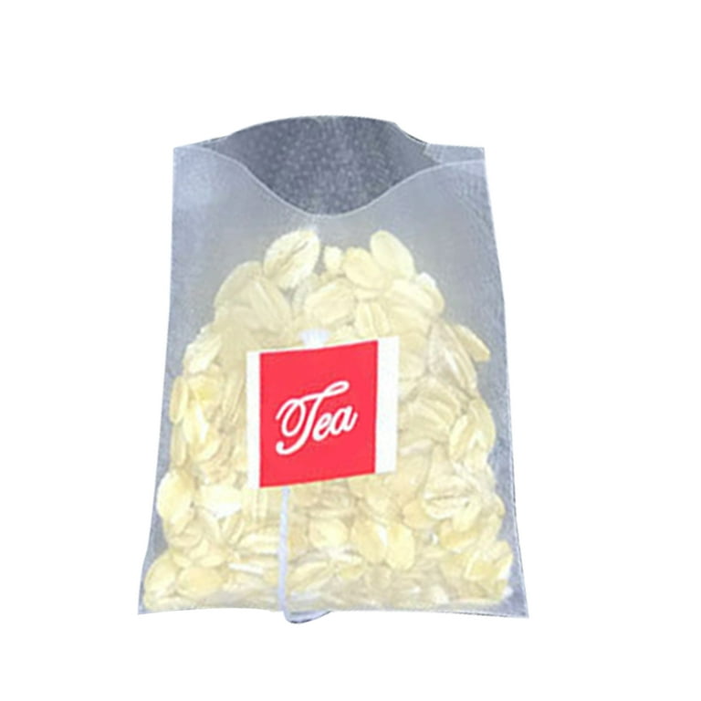 Greensen 100pcs Nylon Transparent Empty Tea Bags Herbs Strainer