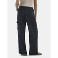thumbnail image 3 of Time and Tru Women's and Women's Plus Cotton Double Cloth Cargo Pants, Sizes XS-4X, 3 of 5