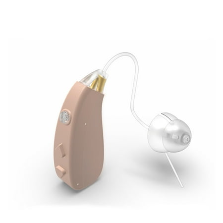 Sound Amplifiers Rechargeable Digital Noise Cancelling Small Size, Beige.(Fit to Either Ear)