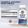 thumbnail image 3 of KAL B-6, B-12, and Folic Acid ActivMelt | Healthy Heart & Energy Support | Natural Berry Flavor | Superior Vitamin B Complex | 60 Micro Tablets, 3 of 7