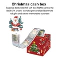 thumbnail image 2 of SunRoad Money Roll Gift Box Christmas Money Box for Cash Gift Surprise Money Pull Out Holder with Santa Snowman Pull Card Gift Roll Box for Party Decoration, 2 of 8