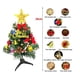 thumbnail image 4 of Kearding Decoraciones navideñas en miniatura verdes, adornos festivos para iluminación colorida, pensativo Kits de decoración para fiestas Árboles verdes y con, 4 of 6