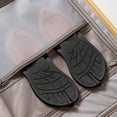 thumbnail image 6 of oqasdz Women's Slippers Travel Portable Flip Flops Indoor Outdoor Bathroom Shower Shoes Sandals with Flat Sole for Beach Pool,Black, 6 of 6