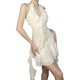 thumbnail image 3 of VISgogo Vestido sin mangas de color sólido para mujer, vestido de verano con volantes y dobladillo irregular con cuello halter y espalda descubierta VISgogo  moda, 3 of 9