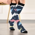 thumbnail image 5 of Coolnut Shark Compression Socks for Men & Women 1 Pack, Knee High Stockings for Running, Sport, Hiking & Travel, 5 of 6