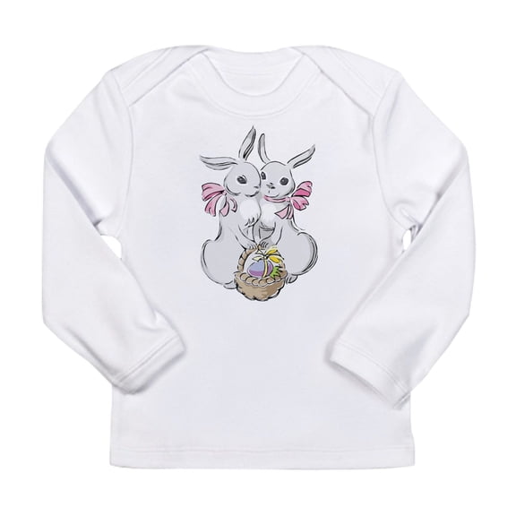 CafePress - Easter Rabbits Long Sleeve Infant T Shirt - Long Sleeve Infant T-Shirt