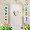 thumbnail image 4 of Wovilon Happy Easter And Hello Spring Porch Sign Easter Hanging Wall Banners Swedish Gnome Bunny Party Colorful Eggs Indoor Outdoor Welcome Porch Wall Decor Front Door Party Decorations, 4 of 6