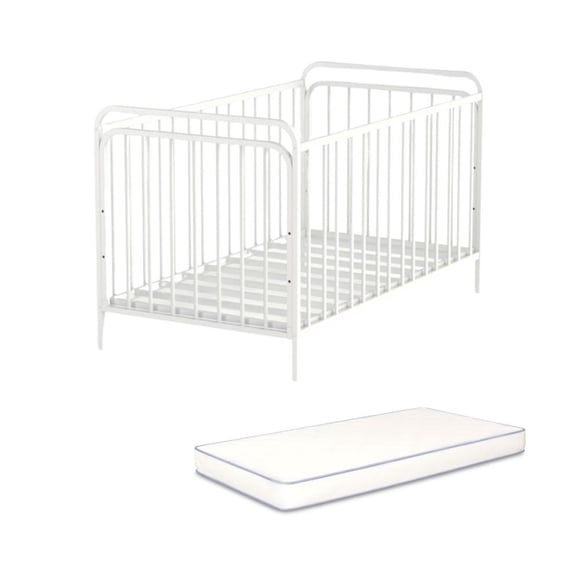 Cuna para bebe Jaco Zenith 3 niveles con colchón Blanca
