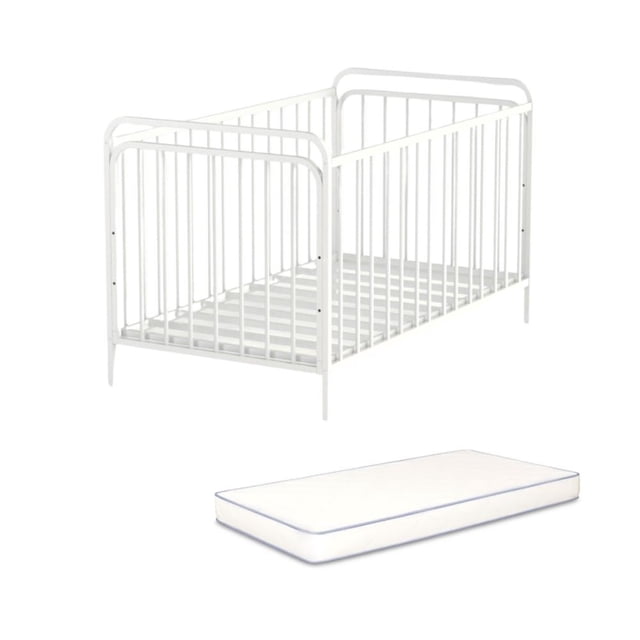 Cuna para bebe Jaco Zenith 3 niveles con colchón Blanca