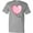 AC-Heather Grey, variant on Inktastic Pink Balloon Heart T-Shirt