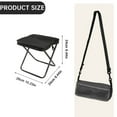 thumbnail image 3 of Foldable Backpack Stool Lightweight Camping Stool with Adjustable Shoulder Strap Compact Footstool Seat for Outdoor Travel Fishing Beach Picnic, 3 of 5