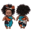 WOXINDA Black African Black Baby Cute Curly Black 8-Inch Vinyl Baby Toy
